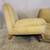 Pair of 2 Heywood Wakefield Mid Century Yellow Silk Slipper Chairs 4 thumbnail