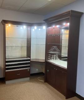 Lighed Display 3 Piece corner cabinet 1