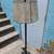 Like new rare steel Pottery Barn Chelsea floor Lamp with Mica Shade 5 thumbnail