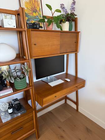 West Elm Estante de Estilo Medianoche + Escritorio de Pared – Como Nuevo – $1400 - $1,400 (Noe Valley)63439873671681124