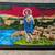 Vintage Velvet Tapestry Good Shepherd large 39"x57" Religious Art 1 thumbnail