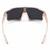 Iridescent Mirrored Shield Sunglasses – Clear/Pink Frame – Excellent Conditi 3 thumbnail