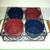 Old Towne 4 Ceramic Cups with Iron Serving-Carrying Stand 1 thumbnail