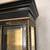 Chinoiserie Black Japanned Lighted Breakfront China Cabinet Armoire 10 thumbnail