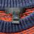 J. Crew Merino Wool Blend navy blue & orange ruffle sleeve sweater XXS 5 thumbnail