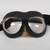 Vintage Mid-century Aviator Motorcycle Bug Eye Adjustable Goggles VG 1 thumbnail