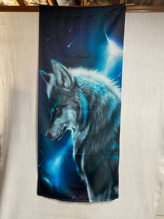 Wolf Heavy Cloth Wall Hanging 1