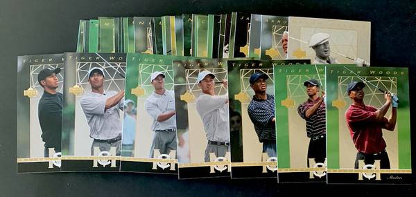 2003 Upper Deck Masters Major Champions INSERT Set w/ 7 Tiger Woods 1