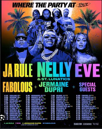 Nelly and JaRule North Island 4 tickets 1