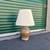 Vintage 1960s Mid Century Ceramic Lamp with Pleated Shade Studio Art 2 thumbnail