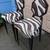 Like new 2 High end Designer zebra stripe faux hide Bar stools Chairs 2 thumbnail