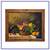 Mid 20th Century Still Life Fruit Basket Framed Painting 1 thumbnail