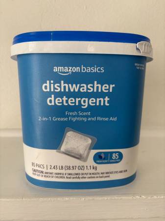 NEW - Amazon Basics Dishwasher Detergent - 85 Single Pacs 1