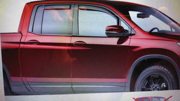 Honda Ridgeline - Window Deflectors 1