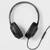 Headphones USB Wired On-Ear - BLACK - No Microphone - Noise canceling 1 thumbnail