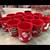 ANTIQUE CHRISTMAS TREE COOKIE JAR & 11 CUPS 3 thumbnail