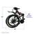 26" Folding Mountain Bike- Black 3 thumbnail