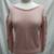 Nicole Curie Vintage Pink Scoop Neck Long Sleeve Sweater - Size L 1 thumbnail