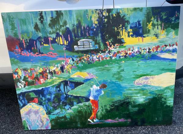 16th at Augusta Big 36 x 48 oil painting golf 1