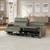 Henredon Keira Leather Zero-gravity Reclining Sofa 6 thumbnail