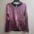 NEW Women’s Pink Sequin Long Sleeve Top, size small 2 thumbnail