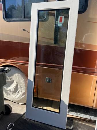 Fiberglass door  3’ x 8’ full light 1