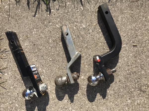 Trailer hitches with balls (1-1/4" receiver) 1