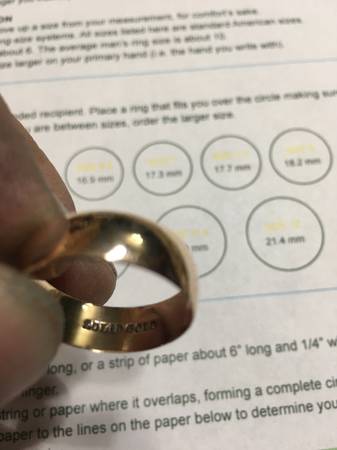 Gold ring - $550 (Elk River)63471283753475120