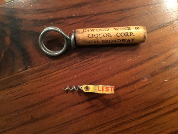 Antique / vintage advertising corkscrews, $5 for both or separate 1