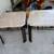 pair (2) vintage Mastercraft Style Iron & Marble Top End Table Italian 1 thumbnail