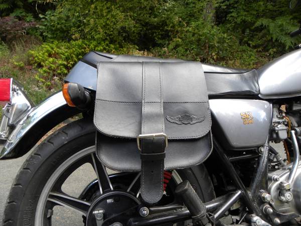 Great Pair of Real Harley Davidson Leather Saddlebags 1