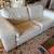 Natuzzi white leather couch 1 thumbnail