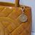 Gorgeous Vintage CHANEL Medallion Tote handbag in Enamel Yellow Gold H 14 thumbnail