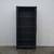 Blackwash Wood Cabinet with gold handles and 4 shelves 8 thumbnail