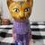 Beautiful hand-painted Mexican art cat sculpture 1 thumbnail