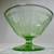 Mid-Century Mint Green Etched Glass Bowl 3 thumbnail