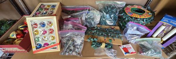 Vintage Christmas Ornaments & Lights 1