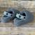 UGG Size 9 Womens Fluff Yeah Slides Slippers Fur Charcoal Gray Logo 10 thumbnail