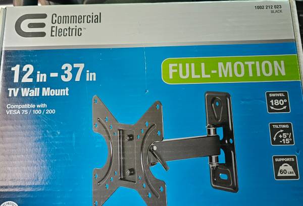Full Motion TV Wall Mount for 12 in. - 37 in. or up to 60lbs (6 avail) 1