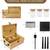 Bamboo Box with Lock & Removable Slide-Out Tray, Storage Stash Box Set 4 thumbnail