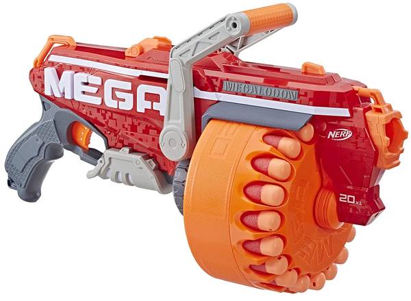 Nerf Mega Megalodon – 20‑dart drum crank blaster 1