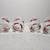 Vintage MCM Retro Set of 4 Libbey Red Cherry Juice Shot Glasses 3 thumbnail