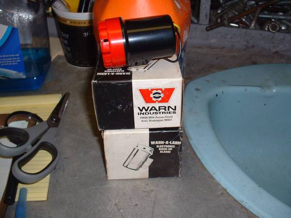 Warn backup alarm 1