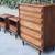 vintage 1965 mid century modern walnut four piece BEDROOM SET 9 thumbnail