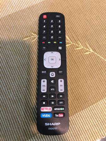 Remote For Sharp Aquos 4K Smart TV - Model LC-55P6000U - Like New 1