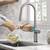 Brand new Kraus Oletto Kitchen Faucet in Antique Champagne Bronze 4 thumbnail