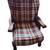 Mid Century Plaid Wooden Grandpa Armchair Vintage Chair 2 thumbnail