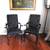 Antique Re-Upholstered Ho Ho Bird and Shell Motif Carved Side Chairs W 2 thumbnail