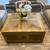 Modern Geometric Solid Carved Wood Coffee Table - NW 2 thumbnail
