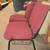 Metal chairs with Burgundy Seats/backs  #3643 2 thumbnail